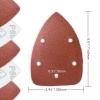 LOUZAGO 80-Grit Aluminum Oxide Sandpaper, 140 mm Mouse Detail Sander, 50-Pack view 2