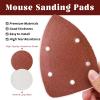 LOUZAGO 80-Grit Aluminum Oxide Sandpaper, 140 mm Mouse Detail Sander, 50-Pack view 3
