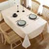 XQSSB Rectangular Waterproof Tablecloth, Wipeable and Washable, Light Color, 140 × 200 cm view 1
