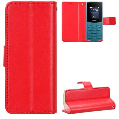 Kukoufey Red Leather Flip Case for Nokia 105 4G 2023