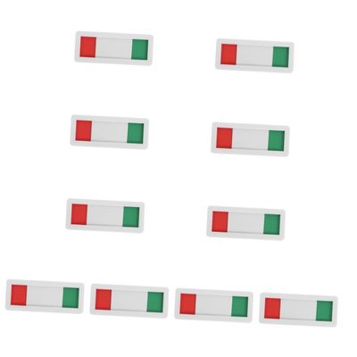 Operitacx 10-Piece Open/Closed Slider Door Signs, Self-Adhesive Office Privacy Signs, Green and Red