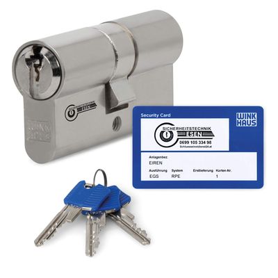 Winkhaus keyTec RPE Profile Double Cylinder – Certified High-Security Locking System, Various Lengths, Maximum Security & Flexibility (35/60, Keyed Alike)