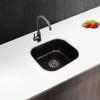 Black 304 Stainless Steel Kitchen Sink, 42 x 36 x 20 cm view 2