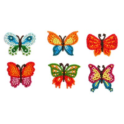 Pracht Creatives Hobby Diamond Painting Sticker Set, Butterfly Designs, Craft Kit with Glitter Gems, Ages 5+