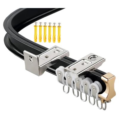 whalebee Flexible Curtain Track, Easy to Bend, Wall or Ceiling Mount