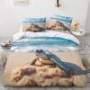 GEEYOU Sea World Turtle Duvet Cover Set, 100% Polyester, Double 200 x 200 cm view 1