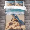 GEEYOU Sea World Turtle Duvet Cover Set, 100% Polyester, Double 200 x 200 cm view 3