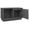 Gray Solid Pine Wood TV Stand, 74 x 35 x 44 cm view 4