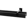 Garesa Flat Curtain Rod 40 x 15 mm, 2-Track, Black, 340 cm view 1