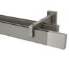 Garesa Flat Curtain Rod 40 x 15 mm, Double-Track, Nickel-Plated, 390 cm view 1