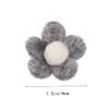 COHEALI 2-Piece Colorful Wool Felt Flower Decorations view 2