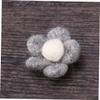 COHEALI 2-Piece Colorful Wool Felt Flower Decorations view 3