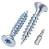 SKIR'CO 150 Zinc-Plated Steel Wood Screws, 5.0 x 30 mm, Torx Countersunk Head, Full Thread view 1