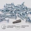 SKIR'CO 150 Zinc-Plated Steel Wood Screws, 5.0 x 30 mm, Torx Countersunk Head, Full Thread view 3