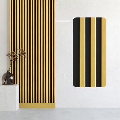Bildershop-24 3-Piece Dekowa Wall & Ceiling Panel Set, Gold/Black, 252 x 10.7 x 1.5 cm