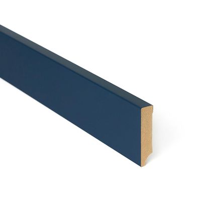 Bildershop-24 6-Piece Baseboard Set for Dekowa Wall Panels, Dark Blue, 230 x 8 x 1.8 cm