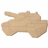 MDF Panzer V2 - 5–50 cm Cut-to-Size Decorative Craft Piece view 1