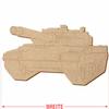 MDF Panzer V2 - 5–50 cm Cut-to-Size Decorative Craft Piece view 3