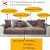 FUYAO Sofa Cover for L-Shaped Sectional view 3