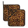 Cheetah-Pattern Pot Holders, 2-Piece Set view 1