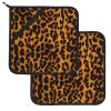 Cheetah-Pattern Pot Holders, 2-Piece Set view 2