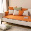 YSZBD Non-Slip Cotton Sofa Cover, Orange, 110 x 160 cm view 1