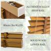 Xrdbfd Wooden Venetian Blinds for Windows, 50 mm Solid Wood Slats, Blackout/Thermal, 90 x 160 cm (35.4 x 63 in) view 2