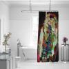 SHUODAOCO Luxury Vintage Gustav Klimt Art Shower Curtain Set, Women's Design, Bathroom Curtain with Liner and Hooks, 59 W x 79 L in view 2