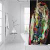 SHUODAOCO Luxury Vintage Gustav Klimt Art Shower Curtain Set, Women's Design, Bathroom Curtain with Liner and Hooks, 59 W x 79 L in view 3