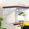 YHBZ Floating Shelf Brackets, White, 200 mm/8 in, 2-Pack view 3