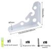 YHBZ Floating Shelf Brackets, White, 200 mm/8 in, 2-Pack view 4