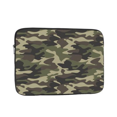 Laptop Sleeve, Military Camouflage, Lightweight, Shock-Resistant, for Women and Men, 10 in, Green