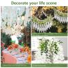 ZEBMOON White Artificial Wisteria Garland, 5-Pack view 4
