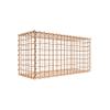 Rusty Gabion 80 x 40 x 30 cm (L x H x D), 5 x 5 cm Mesh, Spiral view 1