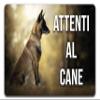 "Beware of the Dog" Sign, Aluminum Composite, 3 mm (30 x 20 cm), Belgian Shepherd view 1