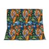 Elkine Tiger Butterfly Bird Lightweight Blanket for Couch, Bed & Home Decor, 152.4 x 127 cm view 3