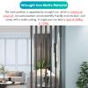 Black Wrought-Iron Room Divider Post view 4