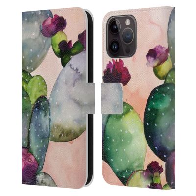 Head Case Designs Official Mai Autumn Roses Desert Bloom Floral Leather Wallet Case Compatible with Apple iPhone 15 Pro Max