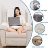 Quilted Sofa Armrest Covers with Pockets, Anti-Slip, 3-Seater Sofa, 5 Pieces, Color #12 view 2