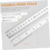 Uonlytech 3-Piece Stainless Steel Ruler Set with Hanging Holes and Double-Sided Scales view 2