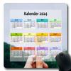 YENDOSTEEN 2024 Calendar Square Gaming Mouse Pad, Ultra-Smooth Surface for Wireless Mouse, Laptop, Computer, PC, Office and Home view 1