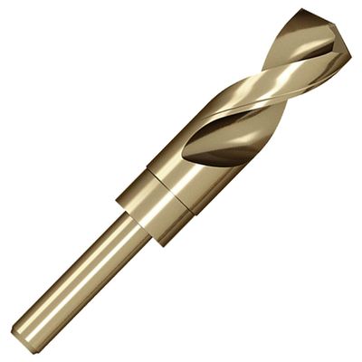 Meccion HSS-Co Metal Drill Bits, Reduced Shank, Precision-Ground