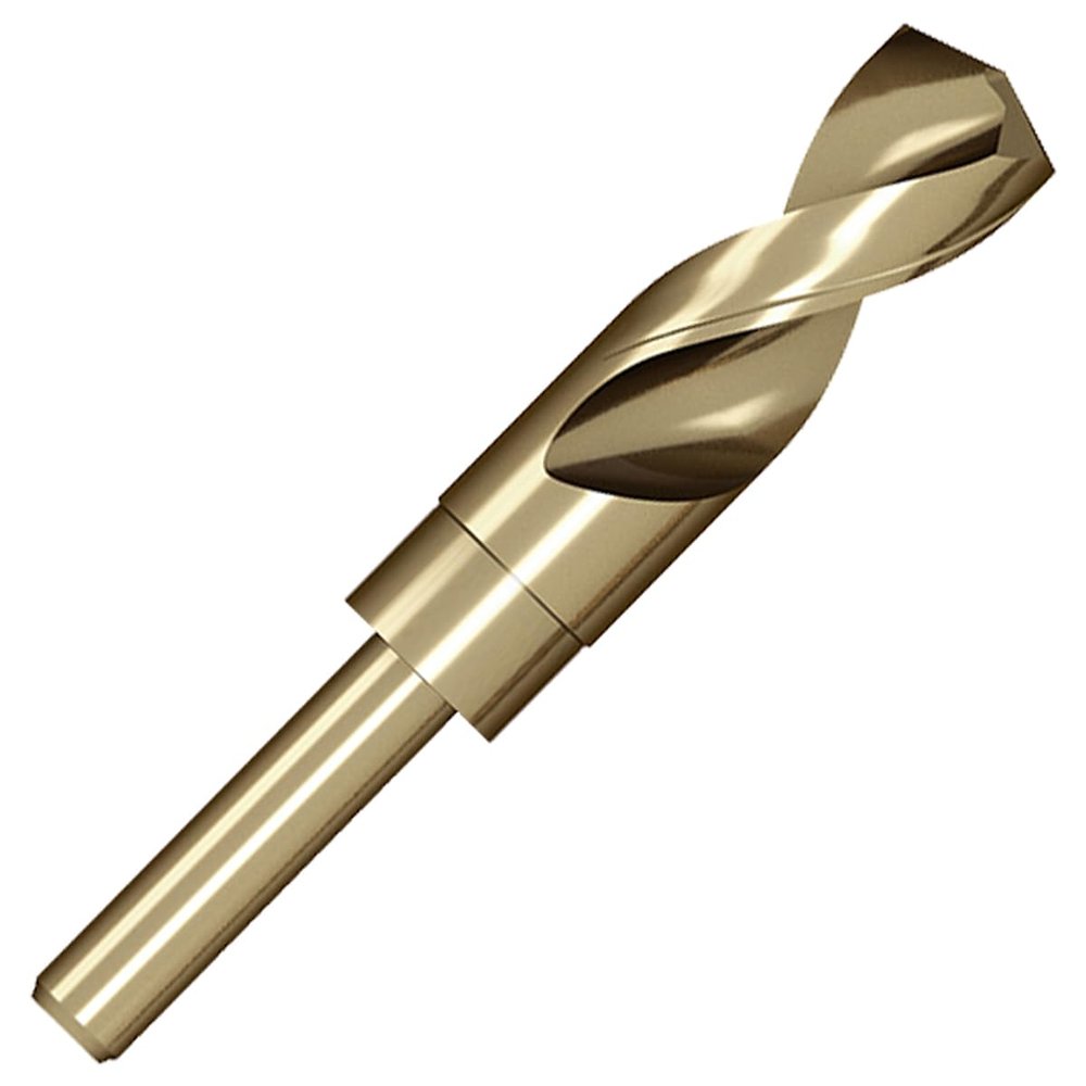 Meccion HSS-Co Metal Drill Bits, Reduced Shank, Precision-Ground