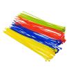 NORAZE 3 x 200 mm Self-Locking Nylon Cable Ties, 100-Pack, 12 Colors, Red view 3