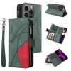 GoodcAcy Case for Xiaomi POCO M5S, 9-Card PU Leather Wallet Flip Case, Green view 1