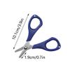 Small Fishing Scissors, 2-Pack, Stainless Steel, Green view 2