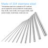 sourcing map 4-Pc 304 Stainless Steel Rods, 6 mm x 300 mm view 4