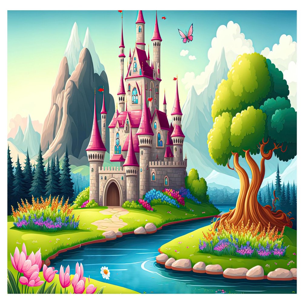 WallArena Non-Woven Photo Wallpaper, Fairy Tales, 208 x 146 cm