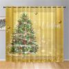 Hiseng Sheer Voile Curtains, Semi-Transparent Grommet Panels, 2-Piece Set, Gold Shimmer, 55.1 x 108.3 in view 3
