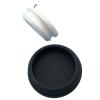 5-Piece Silicone Rubber Plugs with Knob for Closing 42–50 mm Round Holes, 1 Set (White, A Size 42.6 mm) view 3